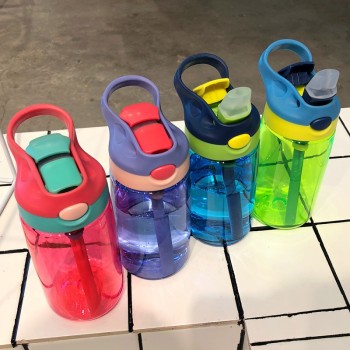 480ML Sports Water Bottle  kids water bottle Straw Water Bottles Bpa Free No Phthalate tritan baby Lemon Bottle