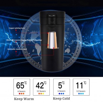 UPORS Premium Travel Coffee Mug Stainless Steel Thermos Tumbler Cups Vacuum Flask thermo Water Bottle Tea Mug Thermocup