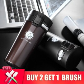Hot Quality Double Wall Stainless Steel Vacuum Flasks 360ml 380ml Car Thermo Cup Coffee Tea Travel Mug Thermol Bottle Thermocup
