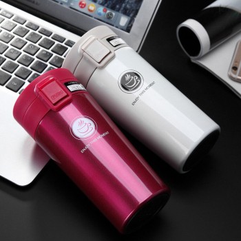 Hot Quality Double Wall Stainless Steel Vacuum Flasks 360ml 380ml Car Thermo Cup Coffee Tea Travel Mug Thermol Bottle Thermocup