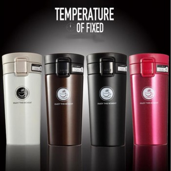 Hot Quality Double Wall Stainless Steel Vacuum Flasks 360ml 380ml Car Thermo Cup Coffee Tea Travel Mug Thermol Bottle Thermocup