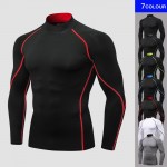 Yuerlian New Autumn Gym T-shirt Men Compression Boldbulding Jogging Sport T-shirt Mens Outdoor Clothes Running Shirt Rashguard