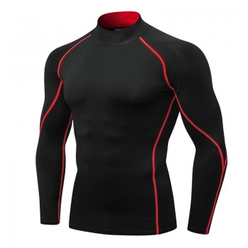 Yuerlian New Autumn Gym T-shirt Men Compression Boldbulding Jogging Sport T-shirt Mens Outdoor Clothes Running Shirt Rashguard