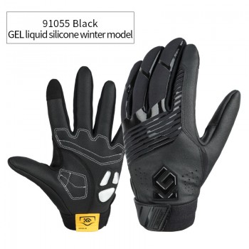 CoolChange Bicycle Gloves Winter Thermal Waterproof Bike Gloves Long Finger Touch Screen Wrist Buckle Cycling Gloves Men Women