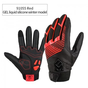 CoolChange Bicycle Gloves Winter Thermal Waterproof Bike Gloves Long Finger Touch Screen Wrist Buckle Cycling Gloves Men Women