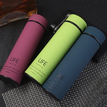 Insulate Thermos tea mug with Strainer Thermo mug Thermos Coffee cup Stainless steel thermal bottle Vacuum flask with lid