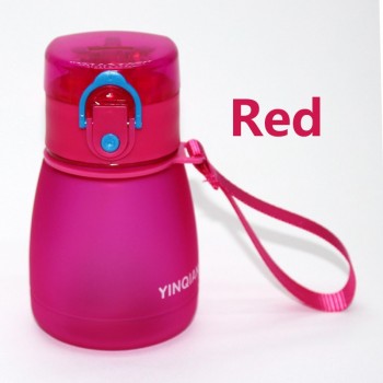 Wind flower 320ml Child Pipette Water Bottle With A Rope To Carry And Prevent Leakage Plastic Water Bottle