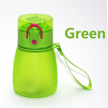 Wind flower 320ml Child Pipette Water Bottle With A Rope To Carry And Prevent Leakage Plastic Water Bottle