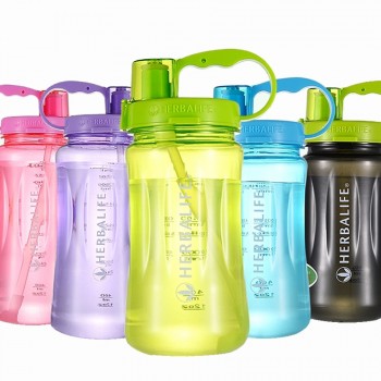 1000ml/2000ml 6 color Herbalife Nutrition 24hour Drinkware protein shaker Camping Hiking Straw Water Bottle Space bottle