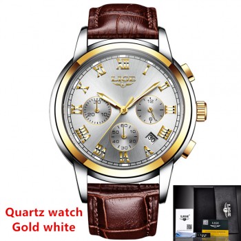 New Fashion LIGE Luxury Brand Watch Mens Automatic Mechanical Watch Men Sports Waterproof Leather Watches Relogio Masculino