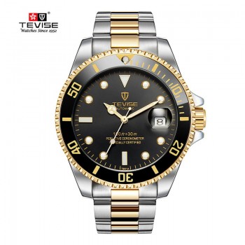 2019 Drop Shipping Tevise Top Brand Men Mechanical Watch Automatic Fashion Luxury Stainless Steel Male Clock Relogio Masculino