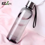 550ml Water Bottle With Stainless Steel Cover Sports Milk Juice Vegetable Water Bottle Portable Travel Water Bottle Black HD0147
