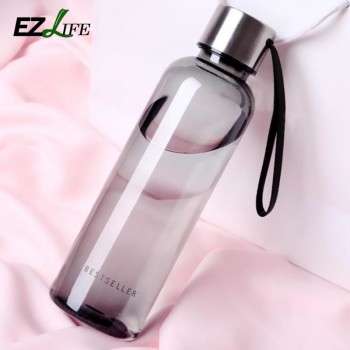 550ml Water Bottle With Stainless Steel Cover Sports Milk Juice Vegetable Water Bottle Portable Travel Water Bottle Black HD0147
