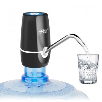 Mini Touch-tone Wireless Rechargeable Electric Dispenser Water Pump with USB Cable / Tube for 4.5L - 18.9L Barrelled Water