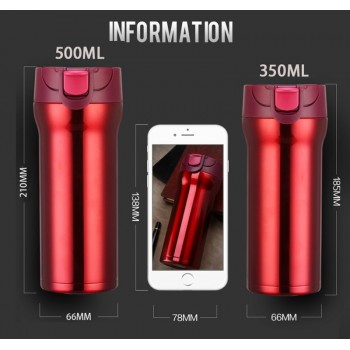Stainless Steel Thermos Cups Thermocup Insulated Tumbler Vacuum Flask Garrafa Termica Thermo Coffee Mugs Travel Bottle Mug