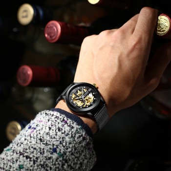 Skeleton Watch 2018 New FNGEEN Sport Mechanical Watch Luxury Watch Mens Watches Top Brand Montre Homme Clock Men Automatic Watch