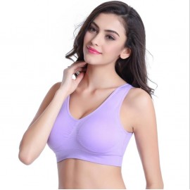 7 Colors NEW Womens Sport Bra Fitness Yoga Running Vest Underwear Padded Crop Tops Underwear No Wire-rim Female gym top bras