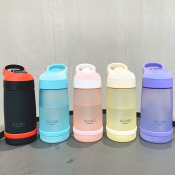 550ml Water Bottle for Kids Children Mini Water Bottle with Straw Sports Bottles FDA Certified Hiking Camping BPA Free H1151