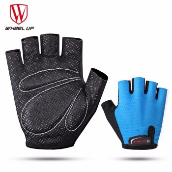 WHEEL UP Summer Cycling Gloves Bike Gloves Half Finger Spring MTB Mountain Bicycle Breathable Sponge Pad Gloves Men