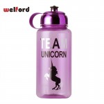 1000ml Sports Water Bottle Tritan Tour sport bottle for water Unicorn Silver Electroplate drinkware Bike water bottle bpa free