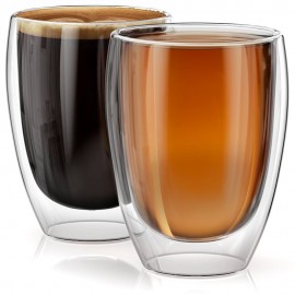 MORGIANA 2\4\6 Pcs Heat-resistant Double Wall Glass Cup Handmade Creative Beer Mug Tea Mugs Drinkware Beer Coffee Cup Set