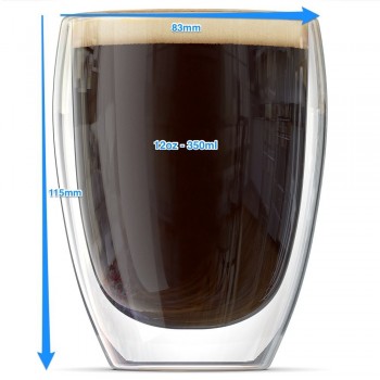 MORGIANA 2\4\6 Pcs Heat-resistant Double Wall Glass Cup Handmade Creative Beer Mug Tea Mugs Drinkware Beer Coffee Cup Set