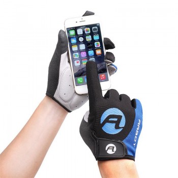 1 Pair Anti-skid Sun-proof Gloves High Temperature Resistance Mountain Bike Warm Keeping Outdoor Cycling Touch Screen Gloves