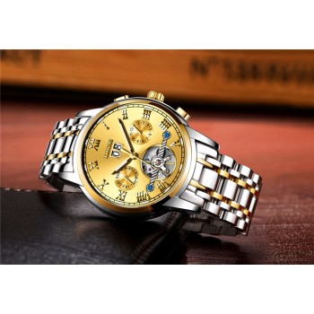 LIGE Mens Watches Top Luxury Brand Automatic Mechanical Watch Men Full Steel Business Waterproof Sport Watches Relogio Masculino