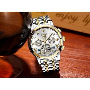 LIGE Mens Watches Top Luxury Brand Automatic Mechanical Watch Men Full Steel Business Waterproof Sport Watches Relogio Masculino