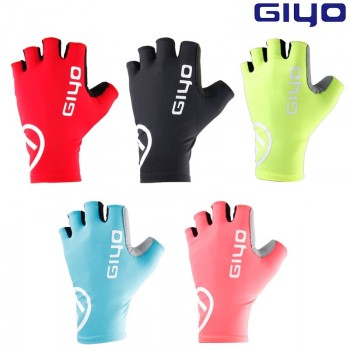 Giyo Breaking Wind Cycling Half Finger Gloves Anti-slip Bicycle Mittens Racing Road Bike Glove MTB Biciclet Guantes Ciclismo