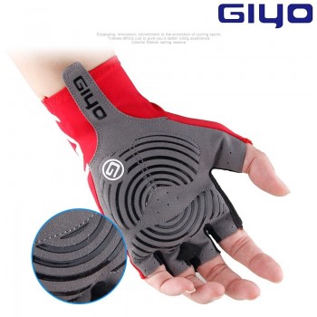 Giyo Breaking Wind Cycling Half Finger Gloves Anti-slip Bicycle Mittens Racing Road Bike Glove MTB Biciclet Guantes Ciclismo