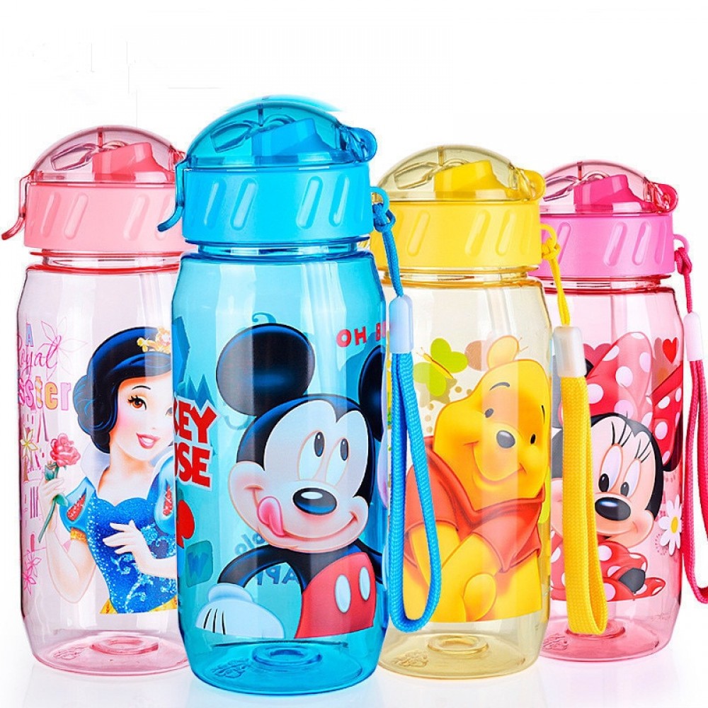400ml cute ups Eco-friendly Kid baby water baby cartoon water bottle sport bottle for water children Straw kettle sports bottle