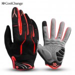 Coolchange Bike Glove Full Finger Black  Luva Bike Cycling Gloves Man Women Long Mountain Biking Gloves Motorcycle Gloves