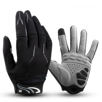Coolchange Bike Glove Full Finger Black  Luva Bike Cycling Gloves Man Women Long Mountain Biking Gloves Motorcycle Gloves
