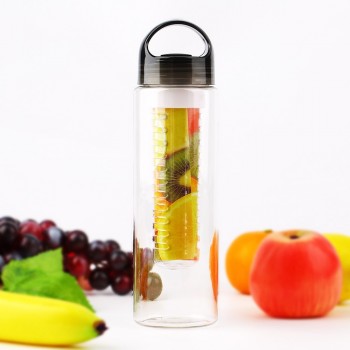 800 ML Portable fruit Infusing Infuser Water bottle Sports Lemon Juice Bottle Flip Lid for kitchen table Camping travel outdoor