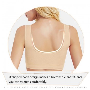 Double-Layer Sports Bra Large Size Thin Type  Sports Bra Yoga Sports Bra Vest Women Adjustable Underwear No Steel Ring