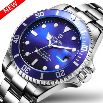 Top Luxury TEVISE Relogio Automatico Masculino Men Mechanical Watches Fashion Waterproof Business Submariner watch Male Clock