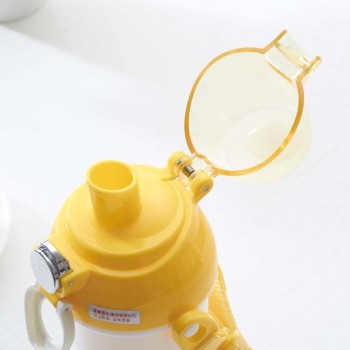 Cartoon Water Bottle Child Plastic Straw Water Bottles Kids Portable Leak-proof Outdoor Sport Kettle Student Travel Bottle