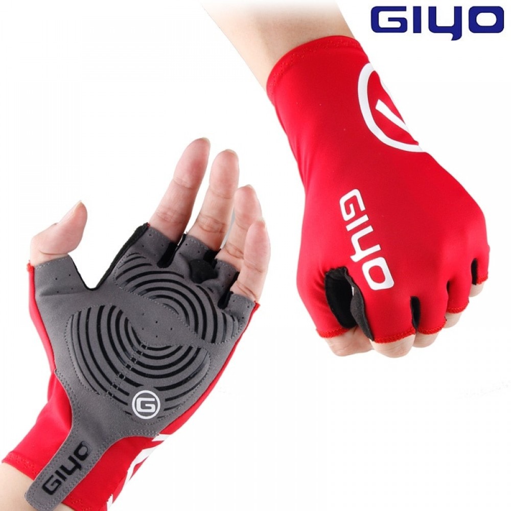 Giyo Breaking Wind Cycling Half Finger Gloves Anti-slip Bicycle Lycra Fabric Mittens MTB Gloves Racing Road Bike Glove