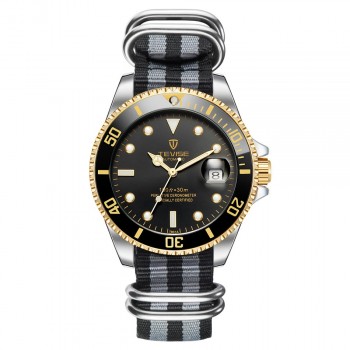 TEVISE Green Watch Men Automatic Mechanical Anti-Scratch Rotatable Outer Ring Waterproof Luminous Mens Watches Top Brand Luxury