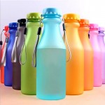 Urijk 550ml Plastic Sports Bottles For Water Leak-Proof Yoga Gym Fitness Shaker Water Bottle  Fit Students Unbreakable Bottle