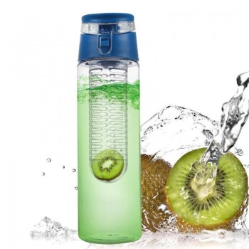 800ML Fruit Water Bottle Sports Fitness Health Detox Bottles Silicone Juice Make Bottle Camping Travel Bottles with Tea Infuser