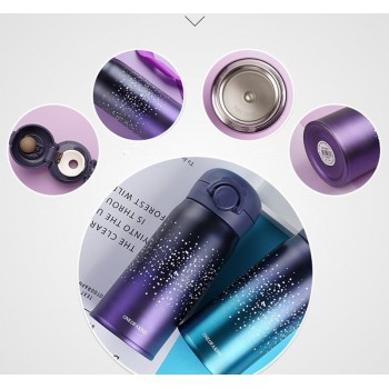 New Design Double Wall Stainless Steel Vacuum Flasks 500ml Thermos Cup Coffee Tea Milk Travel Mug Thermo Bottle Gifts Thermocup