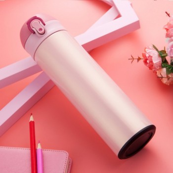 New Design Double Wall Stainless Steel Vacuum Flasks 500ml Thermos Cup Coffee Tea Milk Travel Mug Thermo Bottle Gifts Thermocup