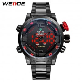 WEIDE Hot Sale Men Sports Business Watches Military Army Quartz Analog LED  Digital Wristwatch For Men Relogio Masculino Gift