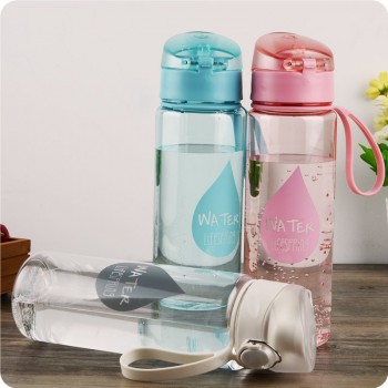 YiHAO 500ml New Plastic Convenience Sports Water Bottles Lovers General Vehicle Leakproof Automatic Buckle Water Bottle