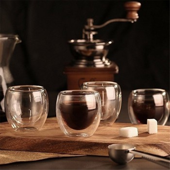 New  Heat-resistant Double Wall Glass Cup Beer Coffee Cup Set Handmade Creative Beer Mug Tea glass Whiskey Glass Cups Drinkware