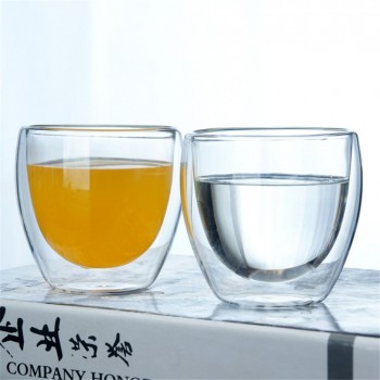 New  Heat-resistant Double Wall Glass Cup Beer Coffee Cup Set Handmade Creative Beer Mug Tea glass Whiskey Glass Cups Drinkware