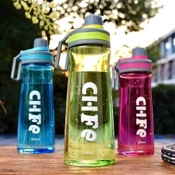 Urijk 800ML Portable  Leak-proof Sport Bottle For Tour Climbing Running Kitchen Supplies High Capacity PC Water Bottle