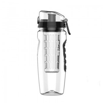 Urijk 34oz 1000ml Plastic Fruit Infuser Juice Shaker Sports Lemon Water Bottle Tour Hiking Portable Drinkware Bottles B Free